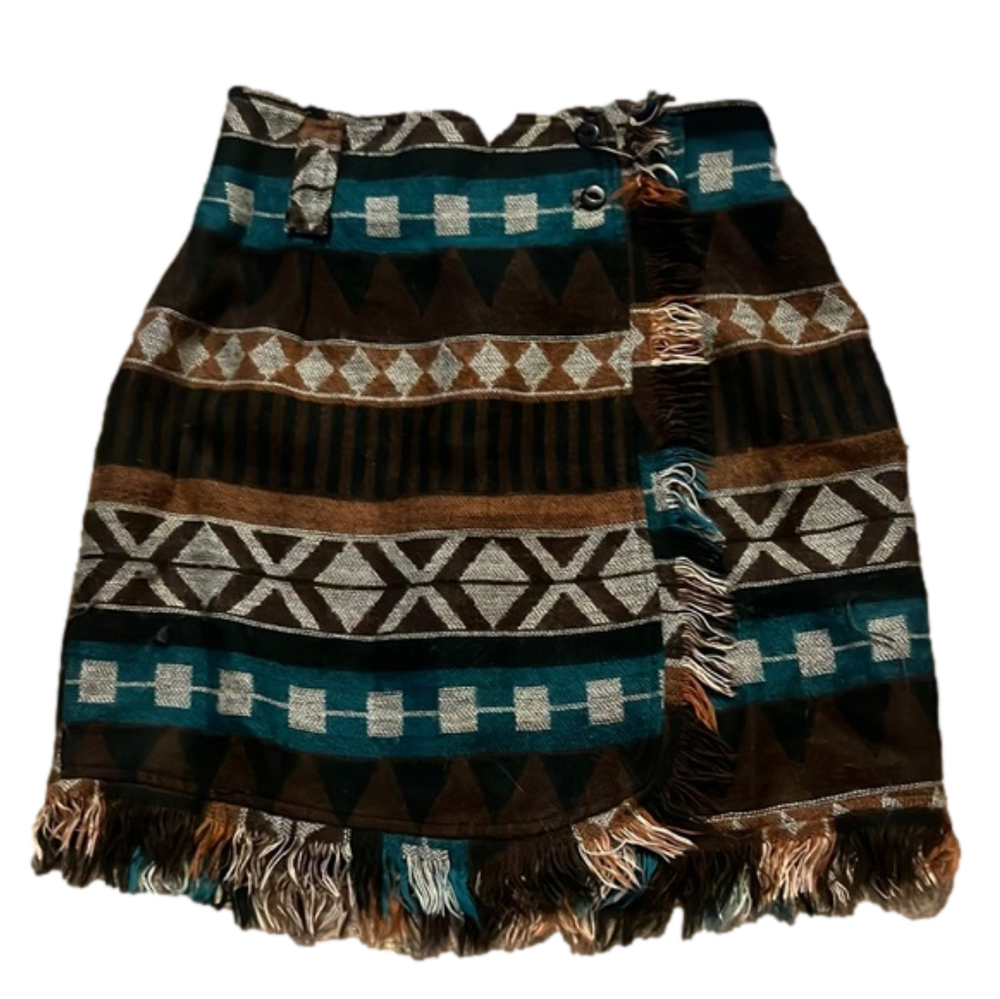 Rug like boho skirt
